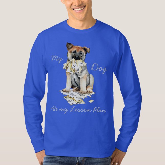 Meu Elkhound Norueguês Comeu minha Camisa do Plano (Frente)