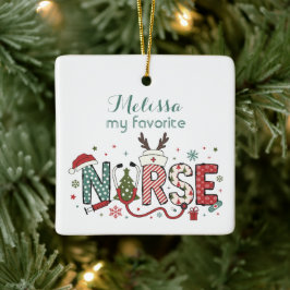 Meu Enfeites de natal de Enfermeira Favorito