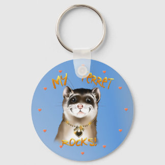 Meu Ferret Rocks Chaveiro