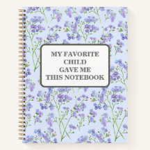 MEU FILHO FAVORITO ME DEU ESTE CAHIER personalizáv