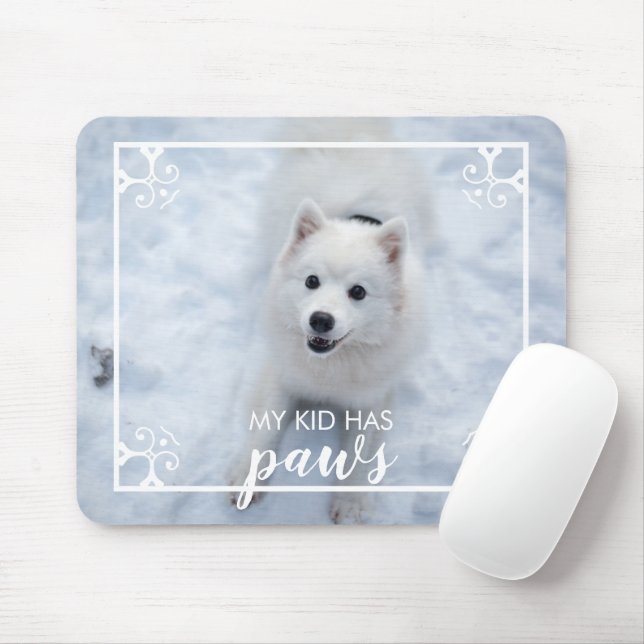Meu Filho Tem Patas Pet Dog Foto Do Mouse Pad (Com mouse)