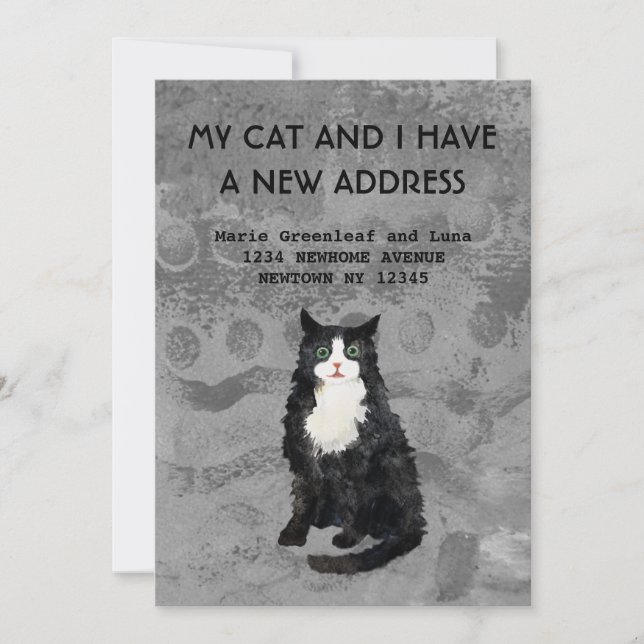 Meu gato e eu nos mudamos Anúncio (Frente)