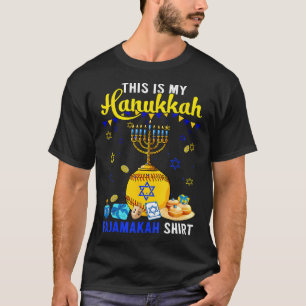 Meu Hanukkah Pajama Camisa Jogador de Softball me