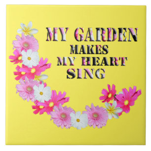 Meu Jardim Faz Meu Coração Cantar, Azulejo Cerâmic
