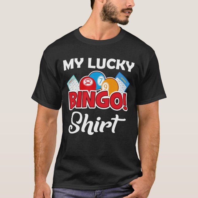Meu Jogador De Bingo De Camisa Engraçado (Frente)