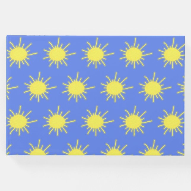 Meu Livro de Convidado Sunshine (Azul Céu e Amarel (Frente)
