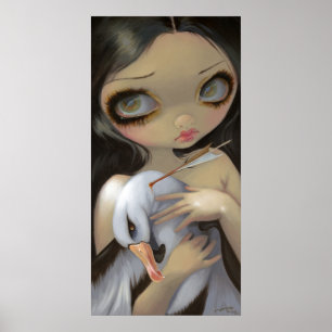 Meu lowbrow grande do olho do IMPRESSÃO da ARTE d