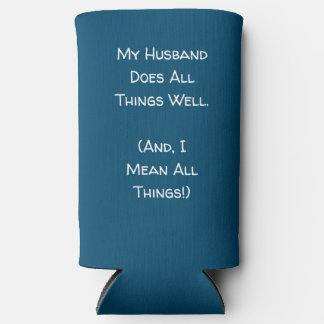 Meu Marido Faz Tudo Bem. Azul e Branco