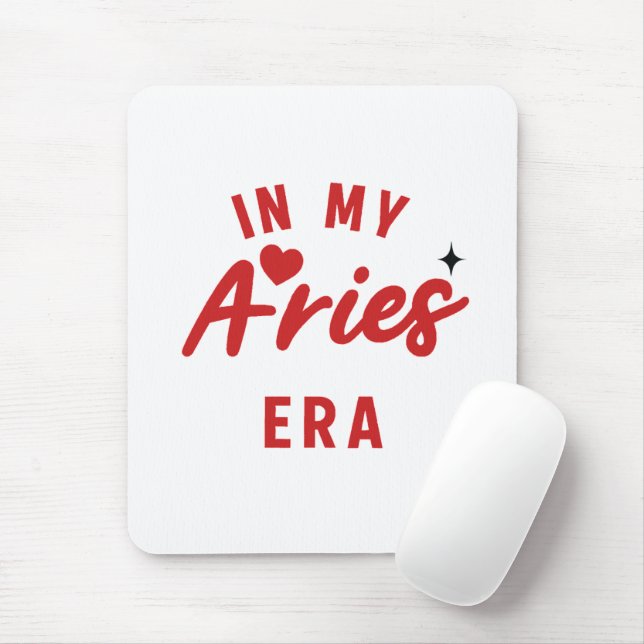 Meu Mouse Pad da era de Áries, presente de anivers (Com mouse)