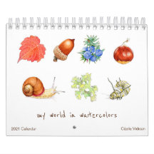 Meu Mundo em Aquarelas Calendário 2021