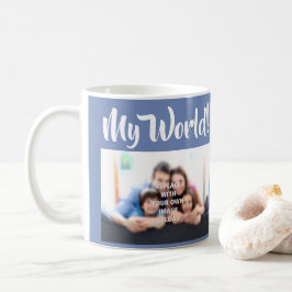 "Meu Mundo" - Foto da família em uma caneca