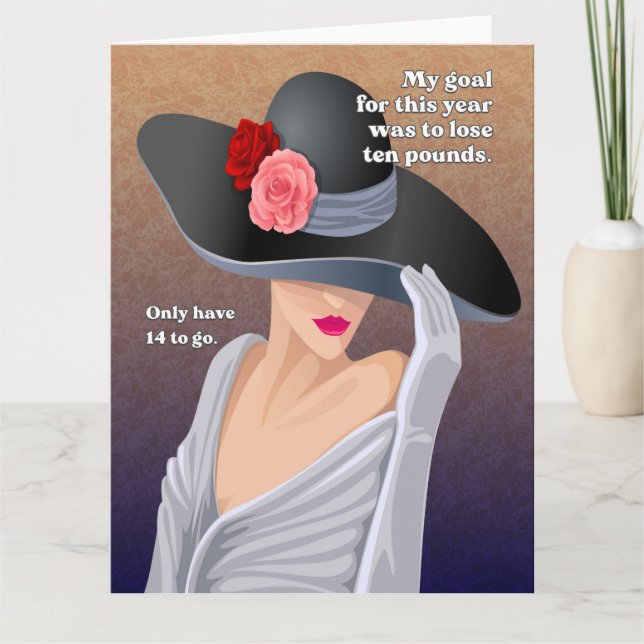 Meu Objetivo Divertido Cartão de Boas Festas Retrô (Frente)