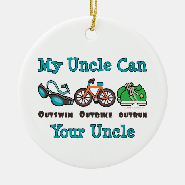Meu ornamento do tio Outswim Outbike Outrun (Frente)
