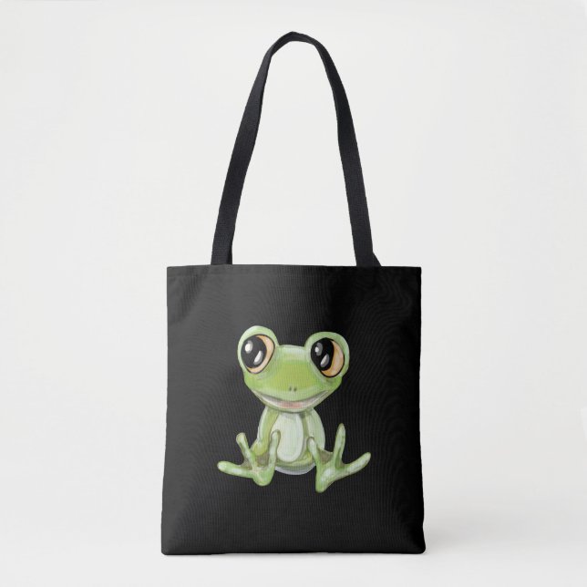 Meu Outro Amigo do Sapo Verde Shoulder Tote Bag (Frente)