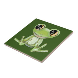 Meu Outro Azulejo Cerâmico do Sapo Verde Amigo