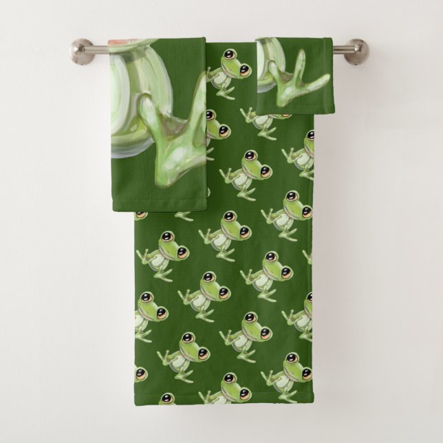Meu Outro Conjunto de Toalhas de Banho de Sapo Ver (Insitu)