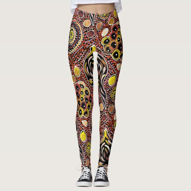 Meu País por Belinda Golder designer Leggings (Frente)