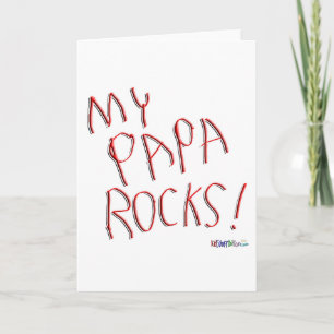 Meu Papa Rocks! Cartão