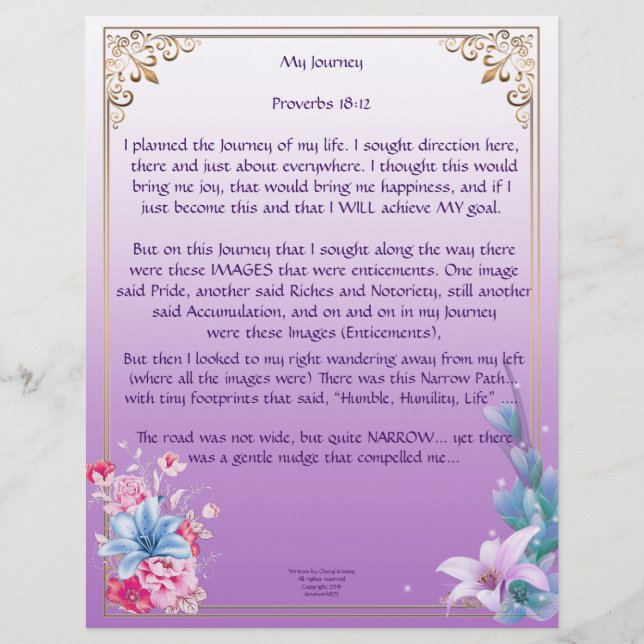 Meu Papel Personalizado de Jornada (Frente)