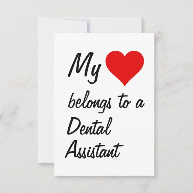 Meu Pertence a um Cartão de Assistente Dentária (Frente)