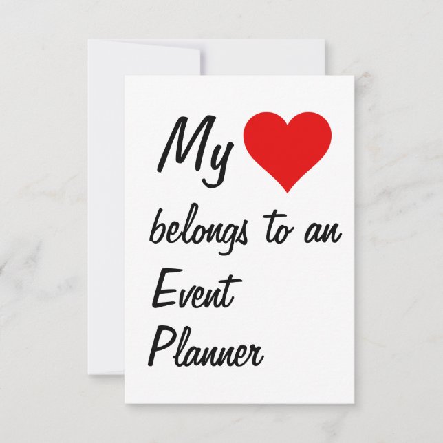 Meu Pertence a um Cartão de Organizador de Eventos (Frente)