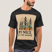 Meu Pescoço da Camisa Básica de Woods