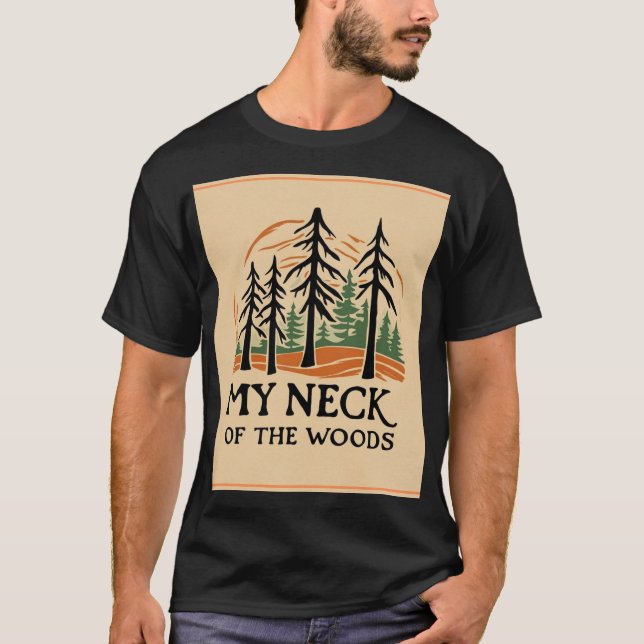 Meu Pescoço da Camisa Básica de Woods (Frente)