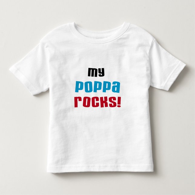 Meu Poppa Rocks Camisetas e presentes (Frente)