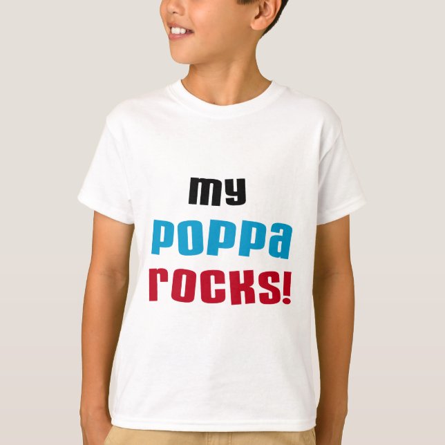 Meu Poppa Rocks Camisetas e presentes (Frente)