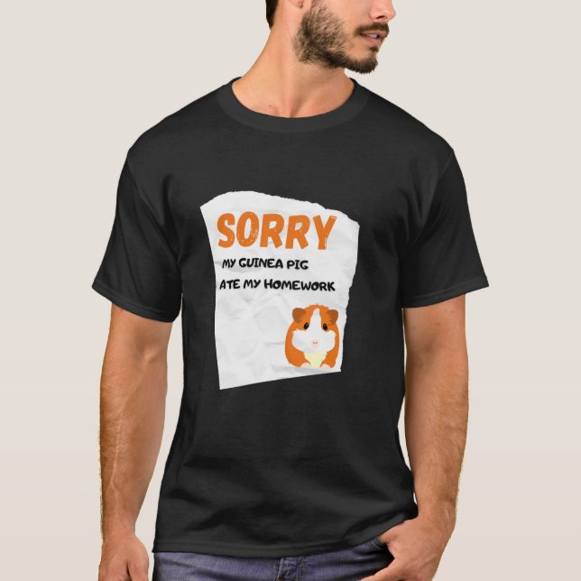 Meu Porco-guineense Comeu Minha Camiseta Clássica (Frente)