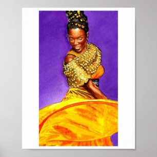 Meu Poster de Arte de Cor de Água