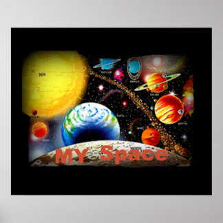 meu poster de espaço intrigado