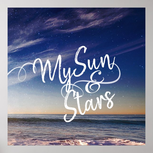 Meu Poster de Sol e Estrelas (Frente)
