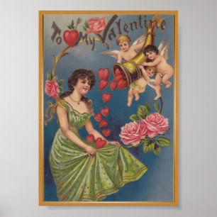 Meu poster vintage dos namorados