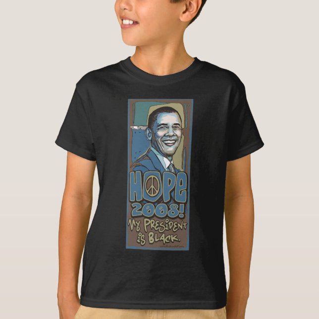 Meu presidente é camisa preta de Obama (Frente)