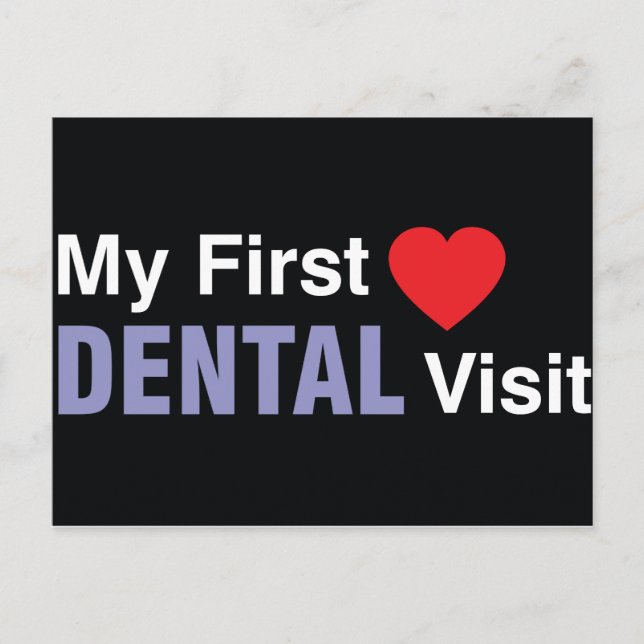 Meu primeiro cartão postal de visita dentária (Frente)