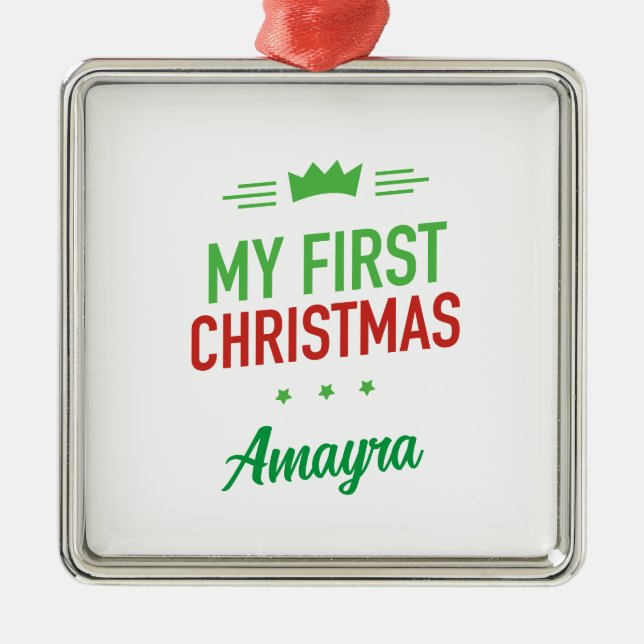 Meu Primeiro Enfeite de Natal (Frente)