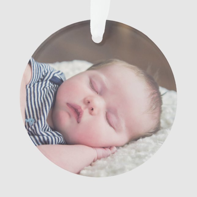 Meu Primeiro Enfeites de natal Personalizado de Na (Frente)