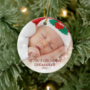 MEU PRIMEIRO NATAL ENFEITE CERÂMICO FOFO