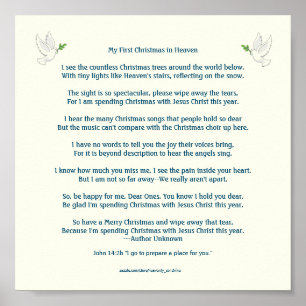 Meu Primeiro Natal na Poster do Céu