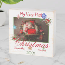Meu Primeiro Natal Personalizado Nome Foto