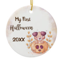 Meu Primeiro Ornamento Cerâmico Feliz Halloween