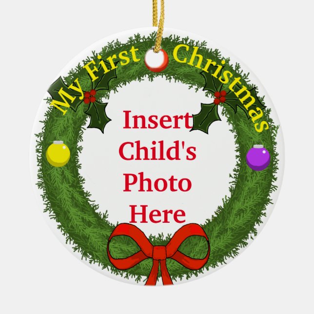 Meu Primeiro Ornamento de Natal (Frente)
