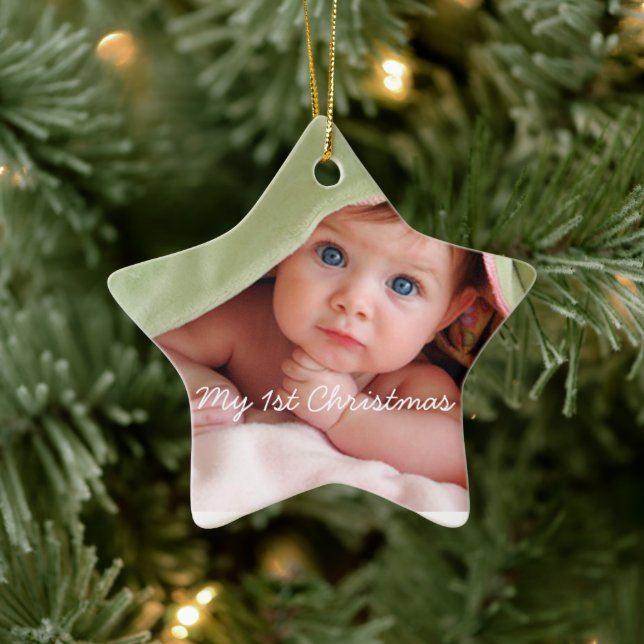 Meu Primeiro Ornamento Fotográfico de Pontos Brilh (Árvore)