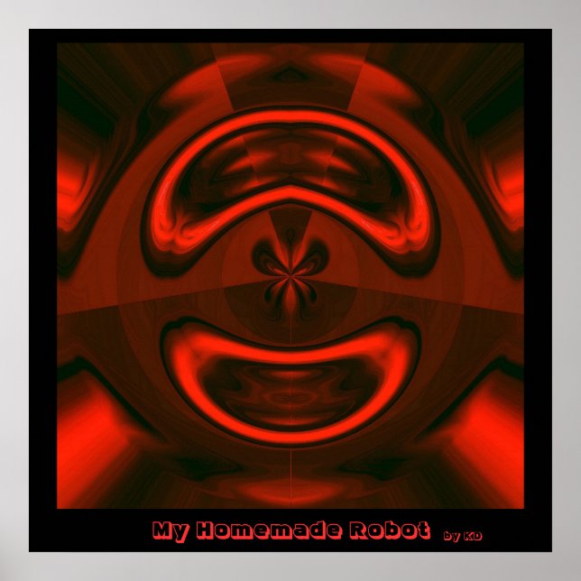 Meu robô caseiro poster quadro (Frente)