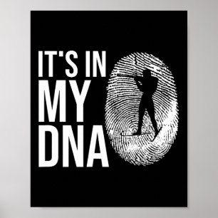 Meu Slogan De Esqui De Impressão Digital Do Dna Bi