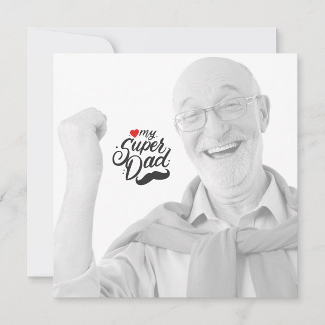 Meu Super Pai, Feliz Dia de os pais, Pai (Frente)