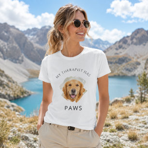 Meu terapeuta tem patas Golden Retriver foto diver