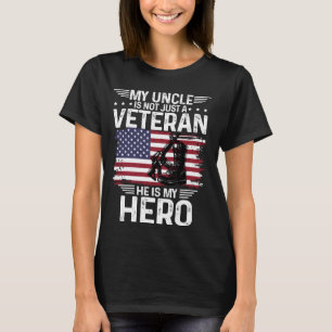 Meu Tio É Veterano Ele É Meu Herói Camisa Militar