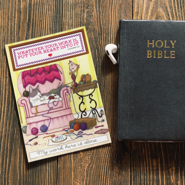 Meu Trabalho Aqui é Cartão de Apreciação do Pastor (Criador carregado)